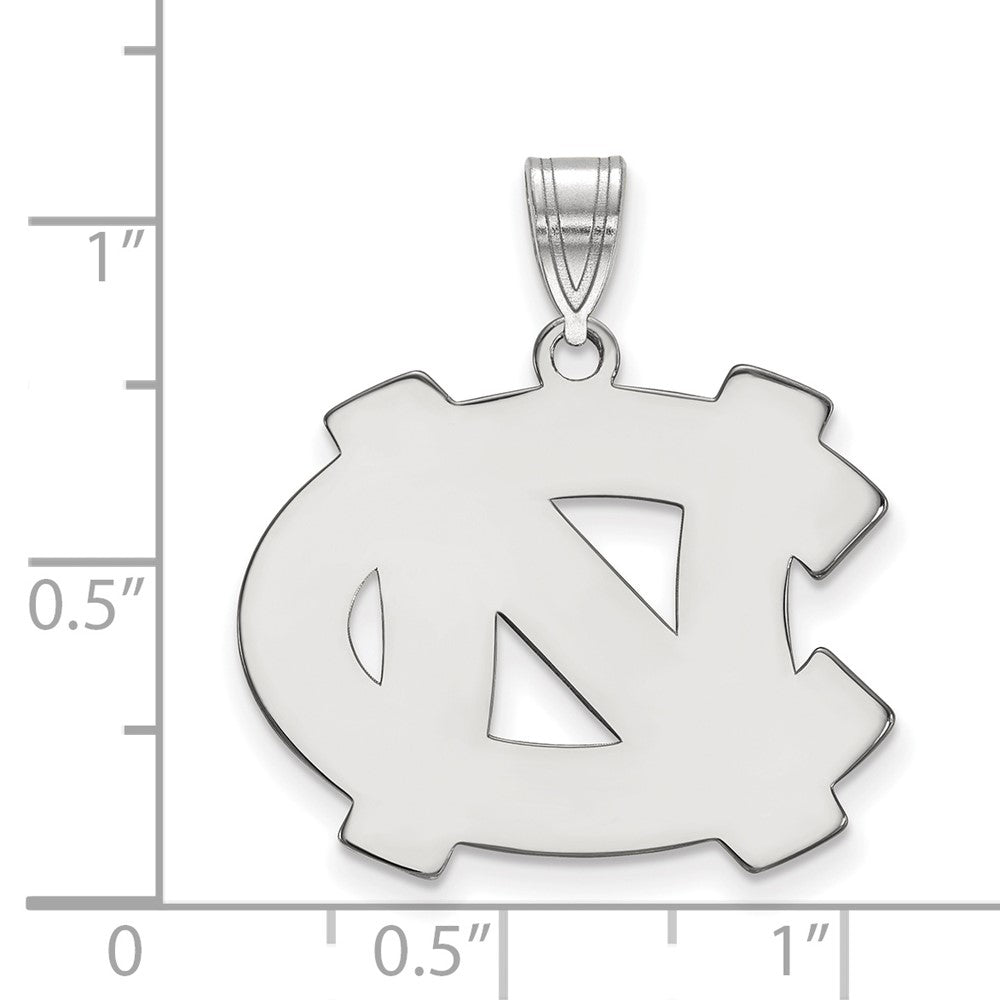 Sterlingsilber Rhodiniert Logoart University Of North Carolina N C Groß Anhänger