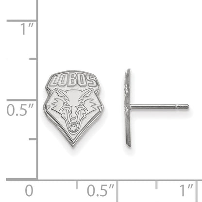 Sterlingsilber Rhodiniert Logoart University Of New Mexico Lobos Klein Ohrstecker