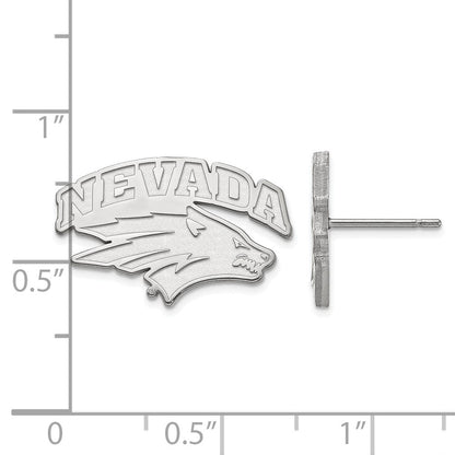 Sterlingsilber Rhodiniert Logoart University Of Nevada Reno Klein Ohrstecker