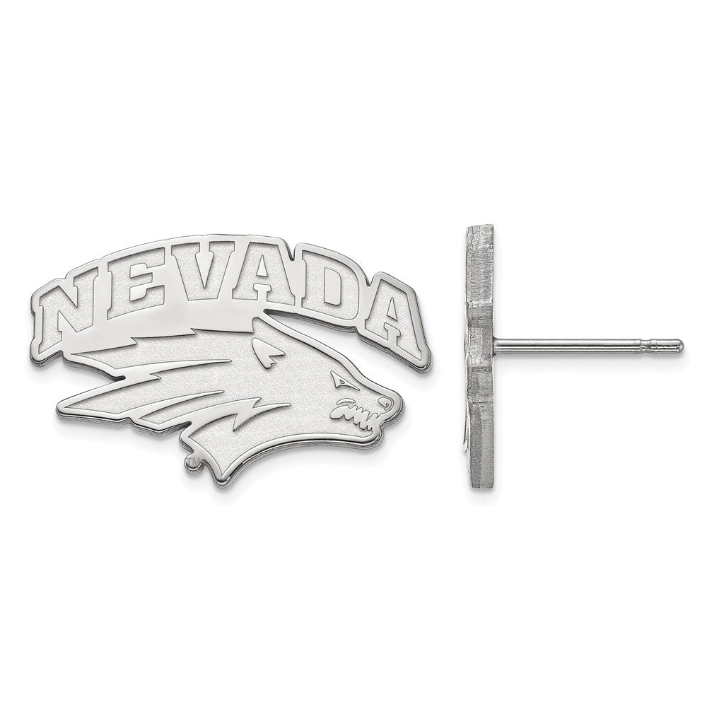 Sterlingsilber Rhodiniert Logoart University Of Nevada Reno Klein Ohrstecker