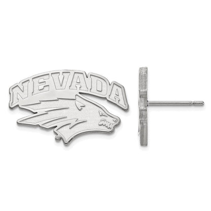 Sterlingsilber Rhodiniert Logoart University Of Nevada Reno Klein Ohrstecker