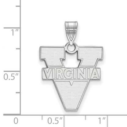 Sterlingsilber Rhodiniert Logoart University Of Virginia Groß Anhänger