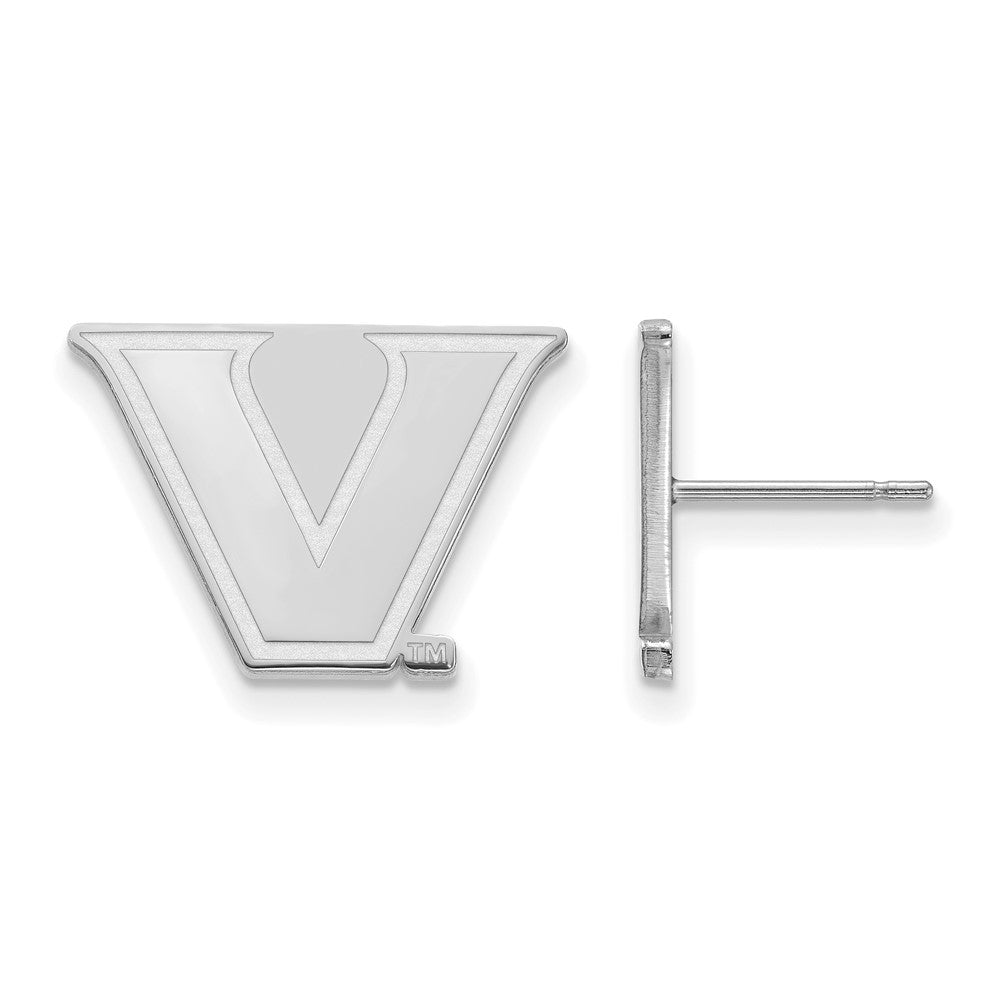 Sterlingsilber S. Rhodiniert Logoart Vanderbilt University Klein Ohrstecker