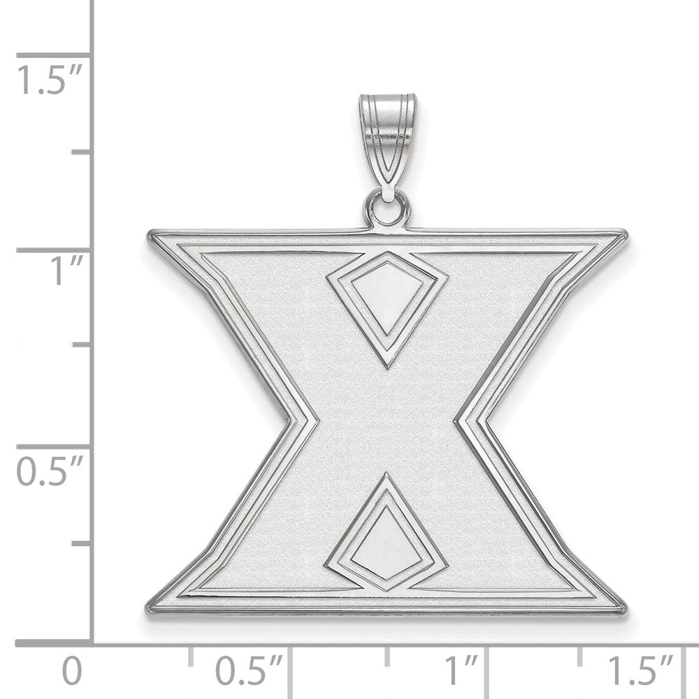 Sterlingsilber Rhodiniert Logoart Xavier University Buchstabe X Extra Groß Anhänger