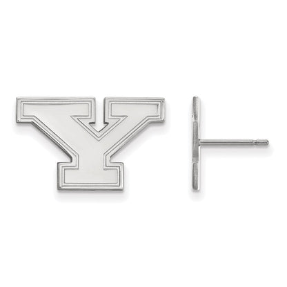 10K Weißgold Logoart Youngstown State University Buchstabe Y Klein Ohrstecker