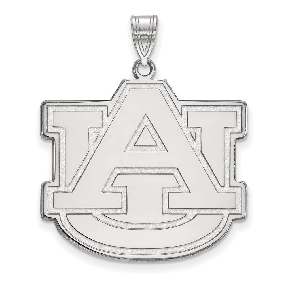 10K Weißgold Logoart Auburn University A U Extra Groß Anhänger