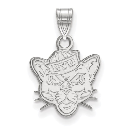 10K Weißgold Logoart Brigham Young University Cougar Klein Anhänger