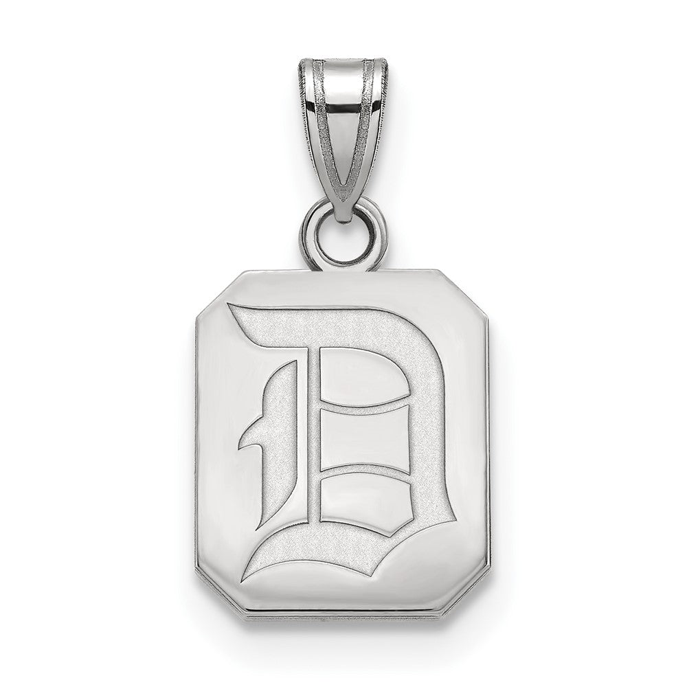 Sterlingsilber Rhodiniert Logoart Duquesne University Buchstabe D Klein Anhänger