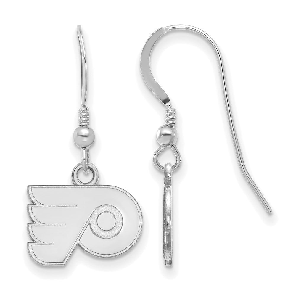 Sterlingsilber Rhodiniert Nhl Logoart Philadelphia Flyers Extra Klein Ohrhänger