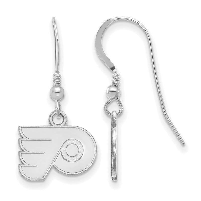 Sterlingsilber Rhodiniert Nhl Logoart Philadelphia Flyers Extra Klein Ohrhänger