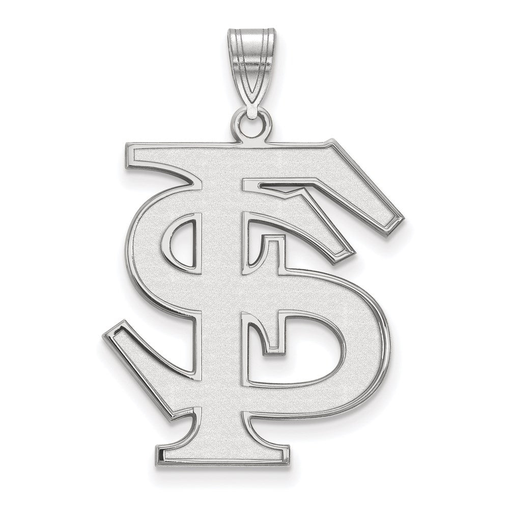 Sterlingsilber Rhodiniert Logoart Florida State University F S Extra Groß Anhänger