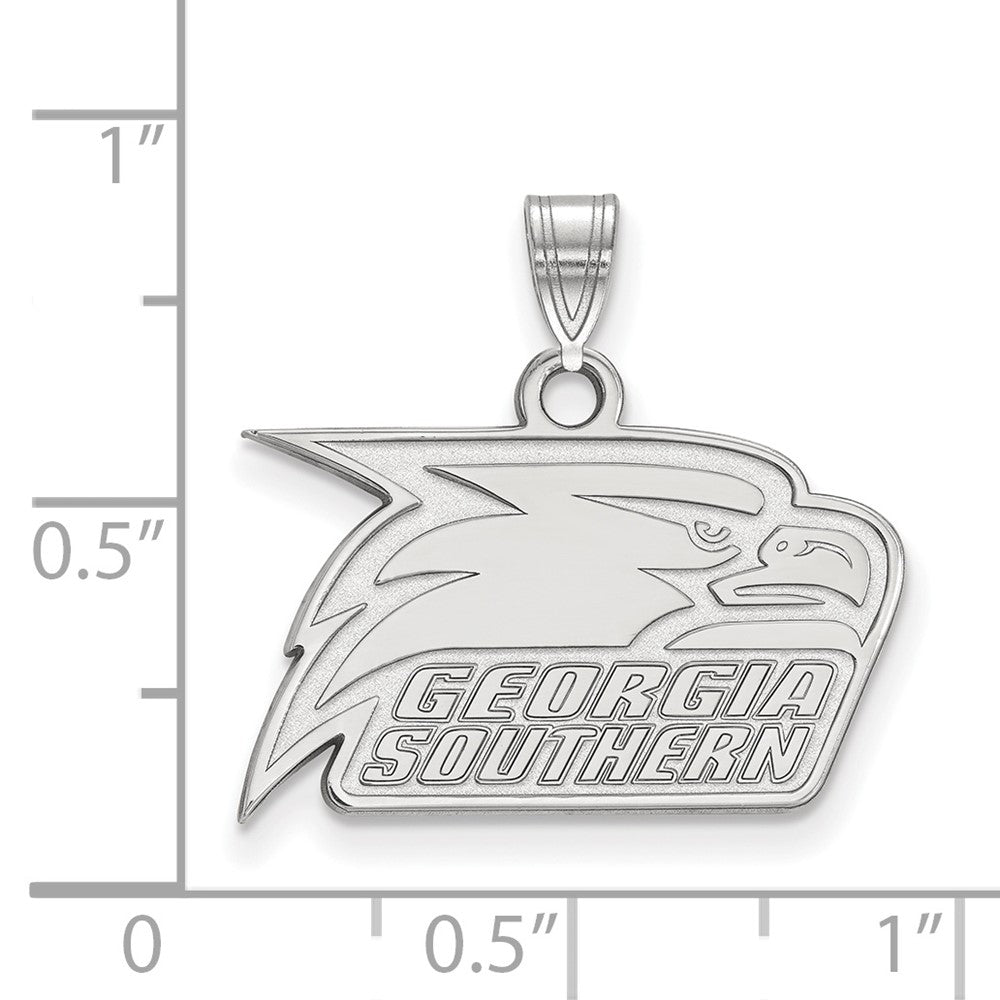 Sterlingsilber Rhodiniert Logoart Georgia Southern University Adler Klein Anhänger