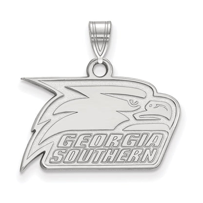 Sterlingsilber Rhodiniert Logoart Georgia Southern University Adler Klein Anhänger