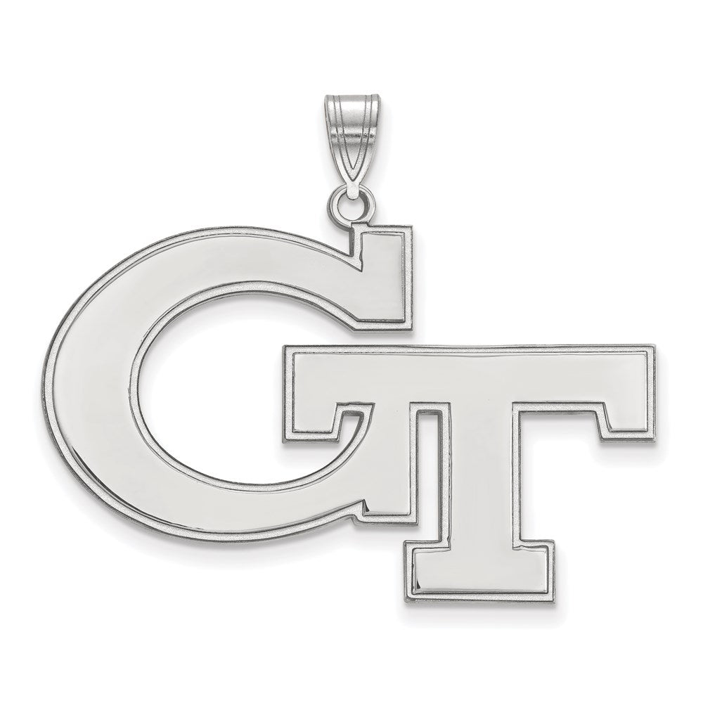 Sterlingsilber Rhodiniert Logoart Georgia Institut Of Technologie G T Extra Groß Anhänger
