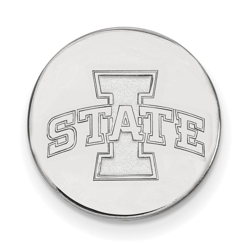 14K Weißgold Logoart Iowa State University Anstecknadel