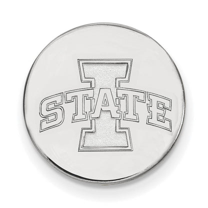 14K Weißgold Logoart Iowa State University Anstecknadel