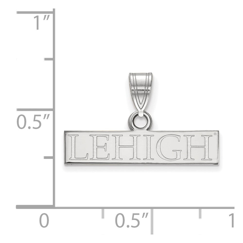Sterlingsilber Rhodiniert Logoart Lehigh University Klein Stab Anhänger