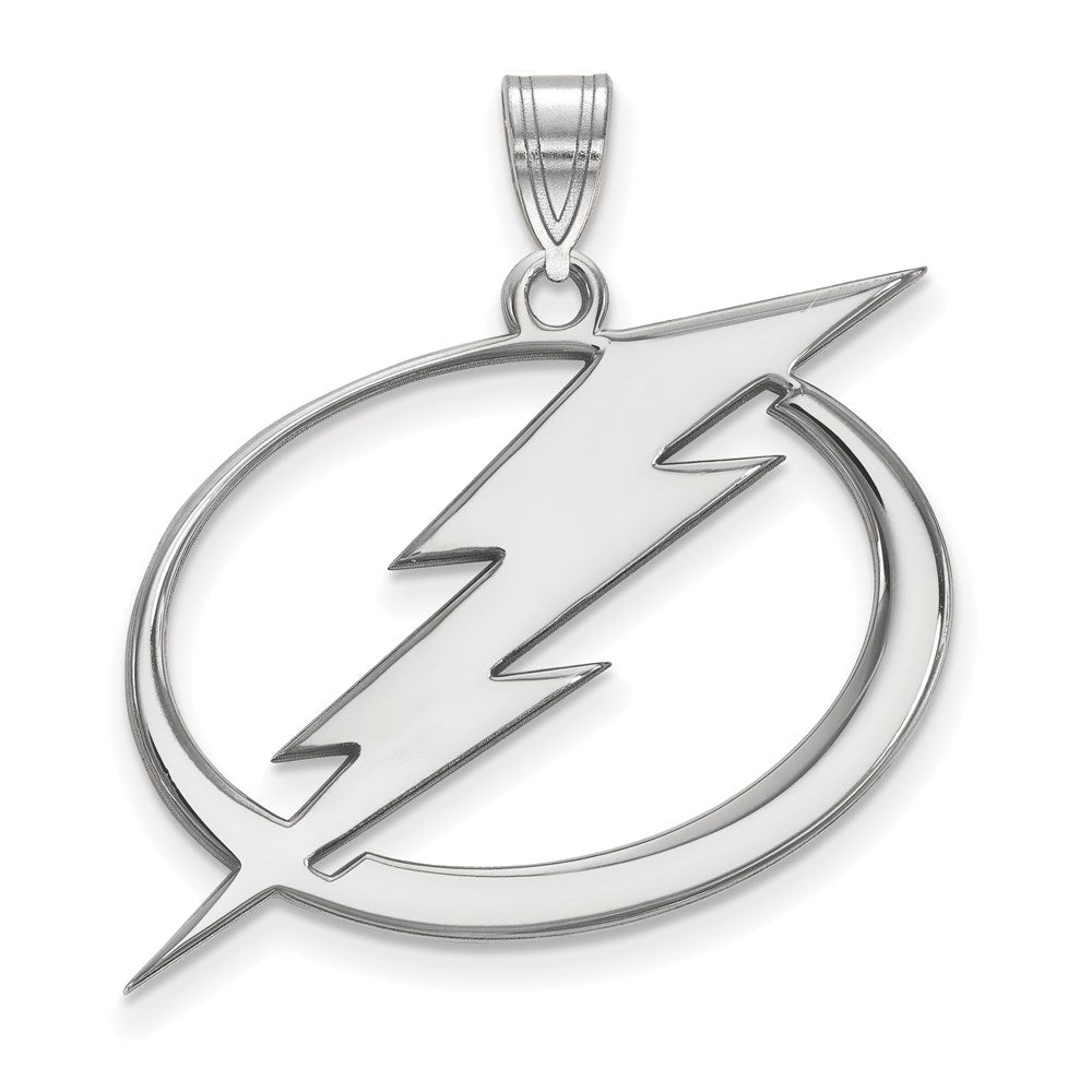 Sterlingsilber Rhodiniert Nhl Logoart Tampa Bay Blitz Extra Groß Anhänger