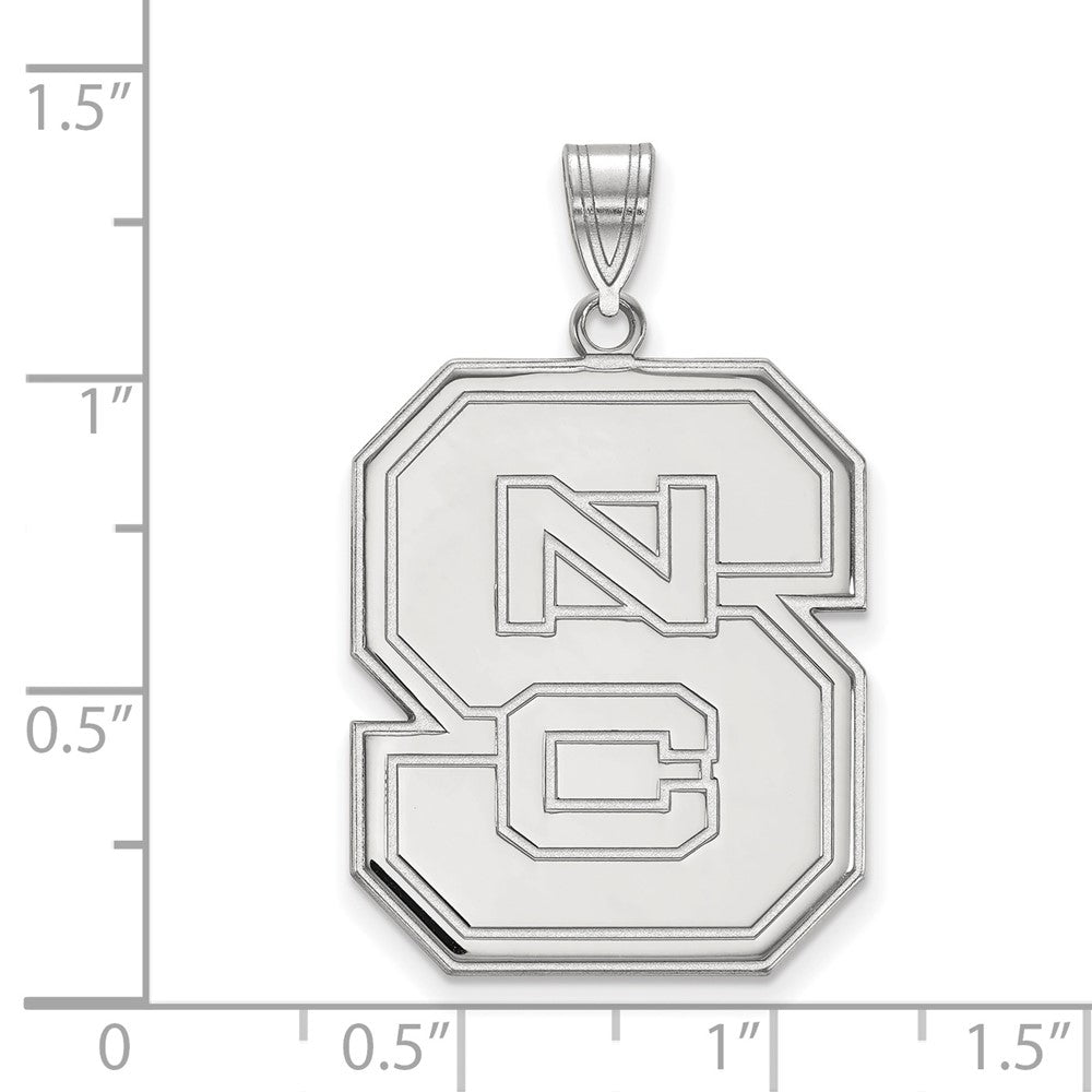 Sterlingsilber Rhodiniert Logoart North Carolina State University N C S Extra Groß Anhänger