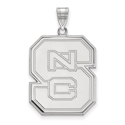 Sterlingsilber Rhodiniert Logoart North Carolina State University N C S Extra Groß Anhänger