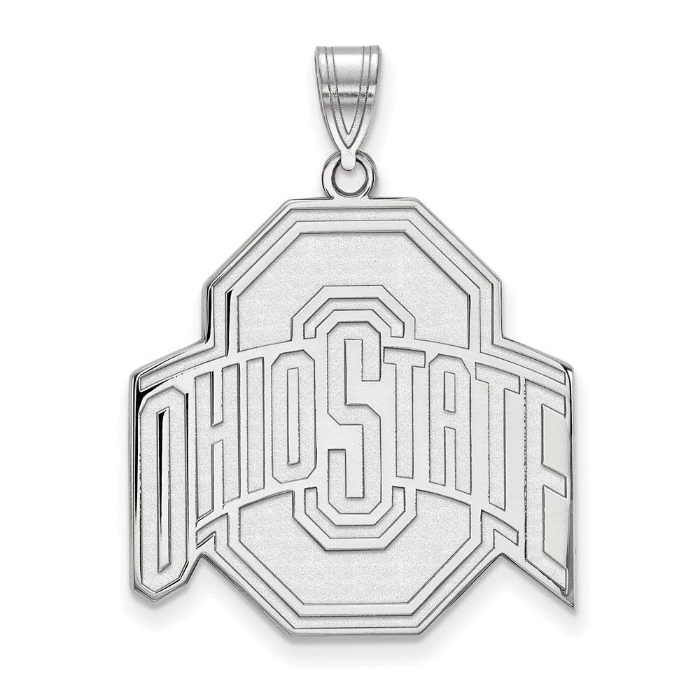 Sterlingsilber Rhodiniert Logoart The Ohio State University Extra Groß Anhänger
