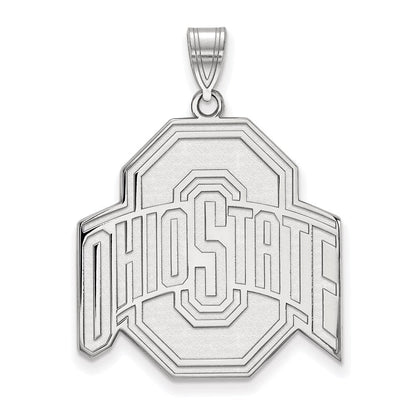 Sterlingsilber Rhodiniert Logoart The Ohio State University Extra Groß Anhänger
