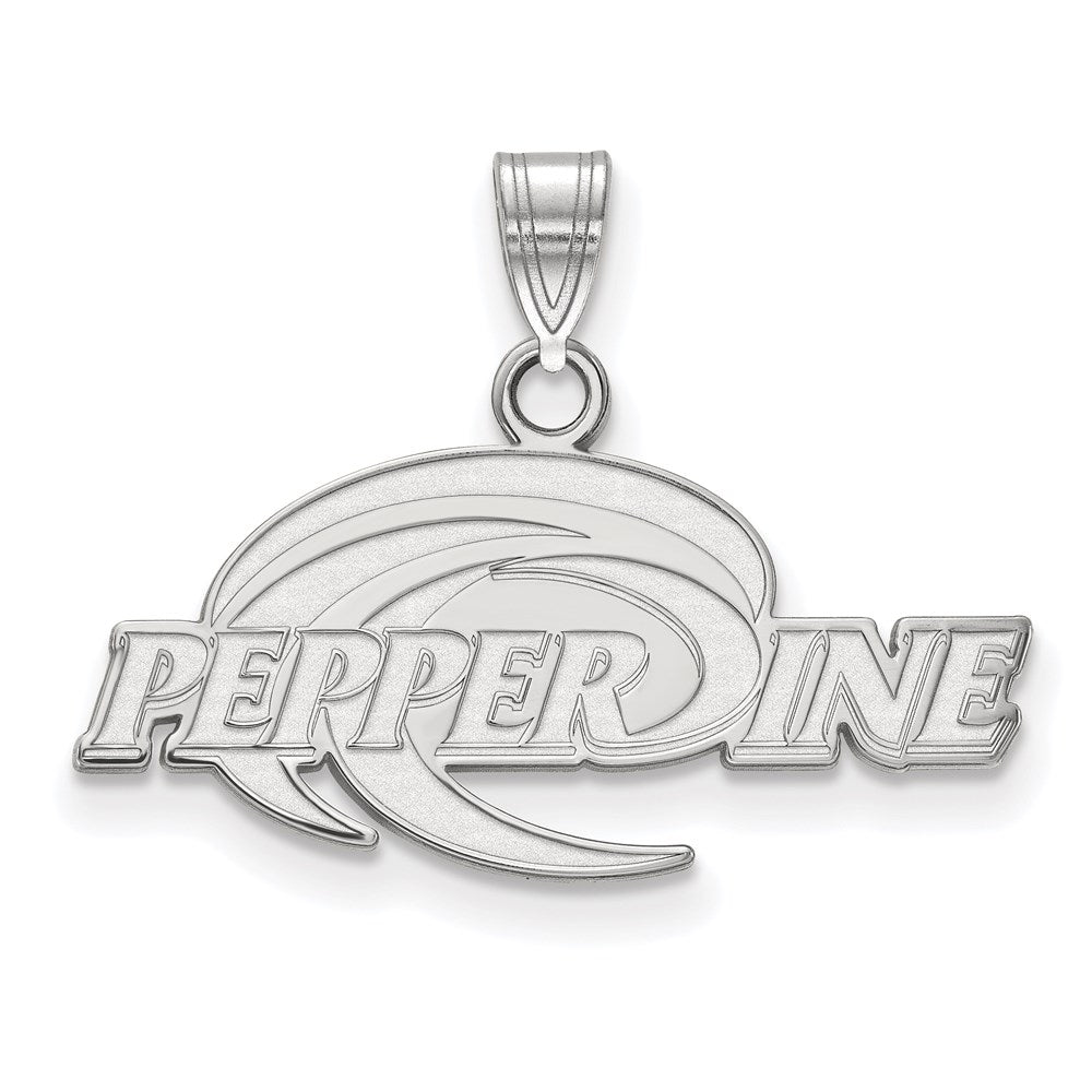 Sterlingsilber Rhodiniert Logoart Pepperdine University Mittel Anhänger