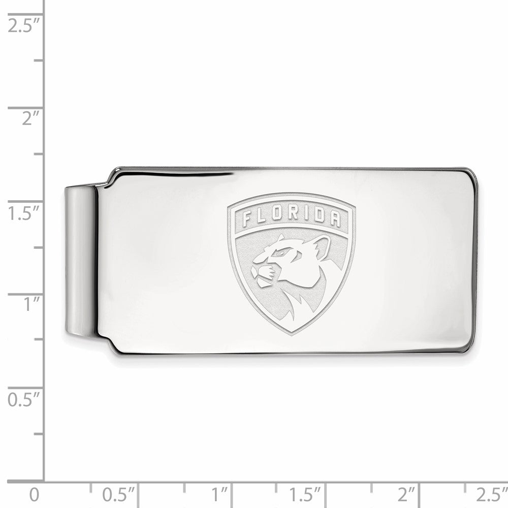 Sterlingsilber Rhodiniert Nhl Logoart Florida Panthers Geldklammer
