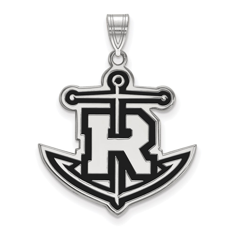 Sterlingsilber Rhodiniert Logoart Rollins College Anker Extra Groß Emailliert Anhänger