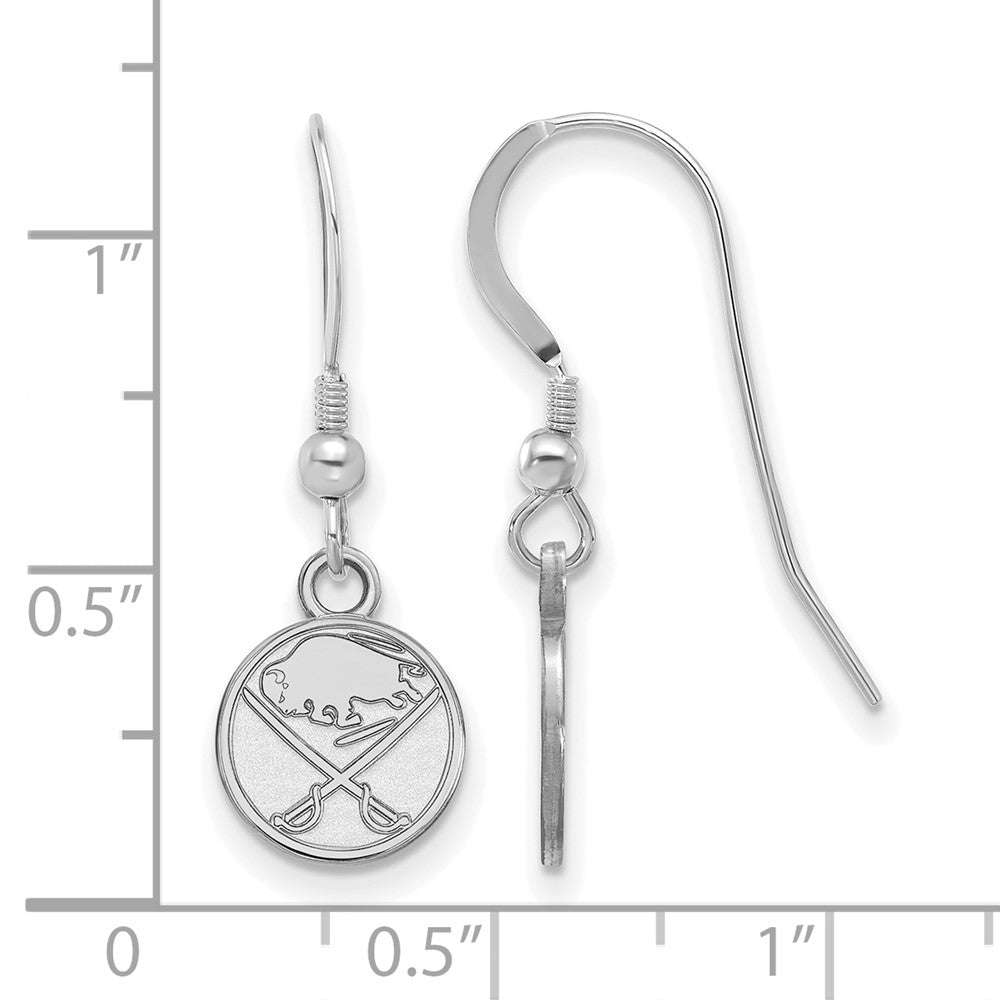 Sterlingsilber Rhodiniert Nhl Logoart Buffalo Sabres Extra Klein Ohrhänger