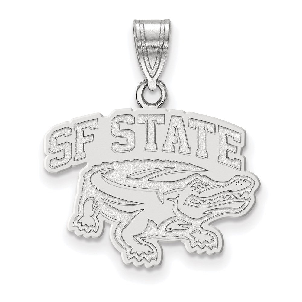 Sterlingsilber Rhodiniert Logoart San Francisco State University Mittel Anhänger