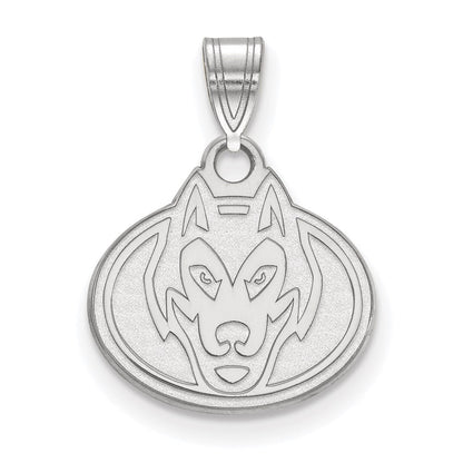 Sterlingsilber Rhodiniert Logoart St. Cloud State University Husky Klein Anhänger