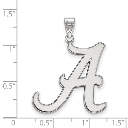 Sterlingsilber Rhodiniert Logoart University Of Alabama Buchstabe A Extra Groß Anhänger