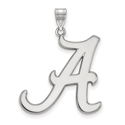 10K Weißgold Logoart University Of Alabama Buchstabe A Extra Groß Anhänger