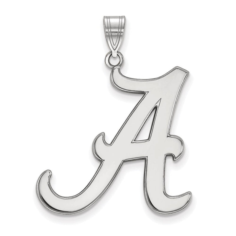 14K Weißgold Logoart University Of Alabama Buchstabe A Extra Groß Anhänger