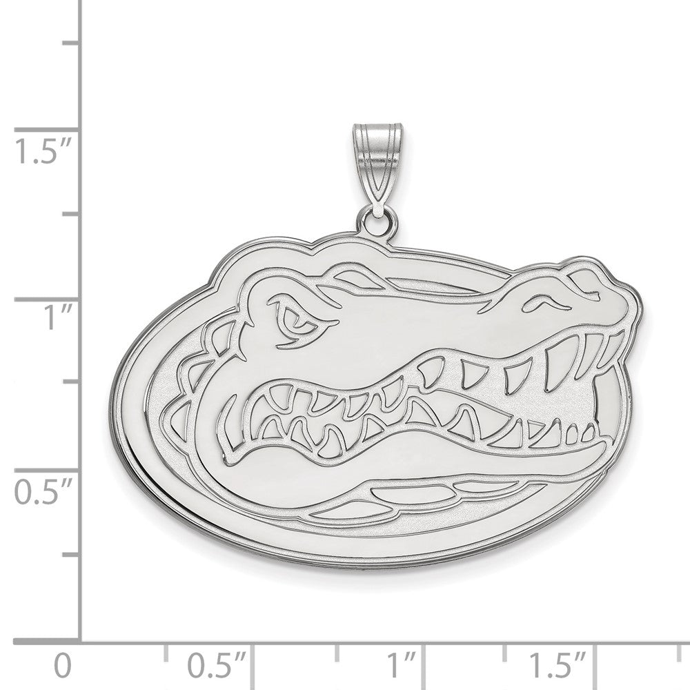 Sterlingsilber Rhodiniert Logoart University Of Florida Gator Extra Groß Anhänger