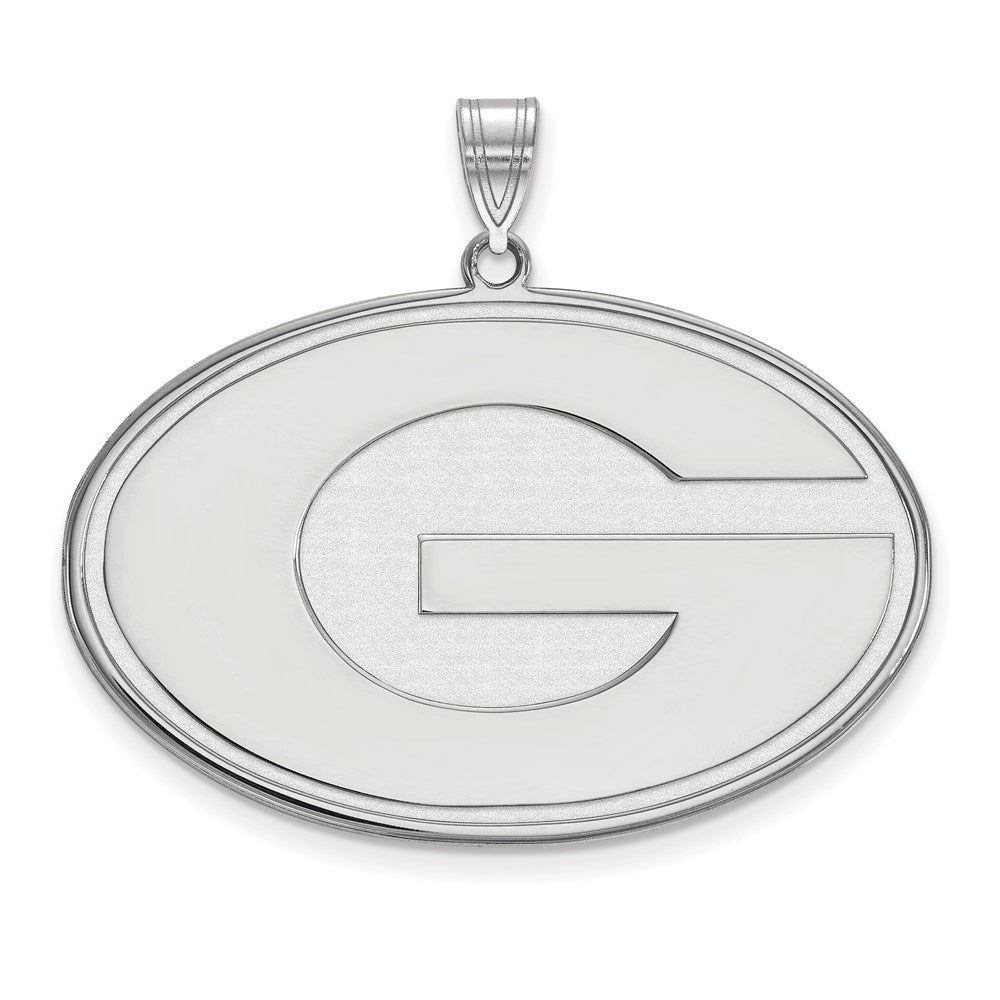 Sterlingsilber Rhodiniert Logoart University Of Georgia Buchstabe G Extra Groß Anhänger