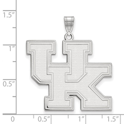 10K Weißgold Logoart University Of Kentucky U K Extra Groß Anhänger