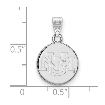 Sterlingsilber Rhodiniert Logoart University Of New Mexico Klein Anhänger