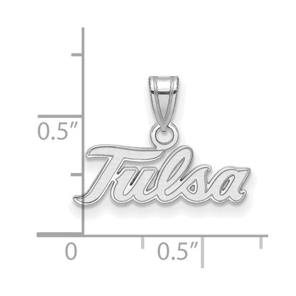 10K Weißgold Logoart University Of Tulsa T U Klein Anhänger