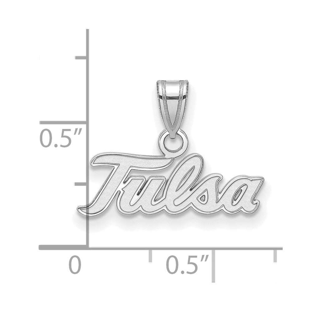Sterlingsilber Rhodiniert Logoart University Of Tulsa T U Klein Anhänger