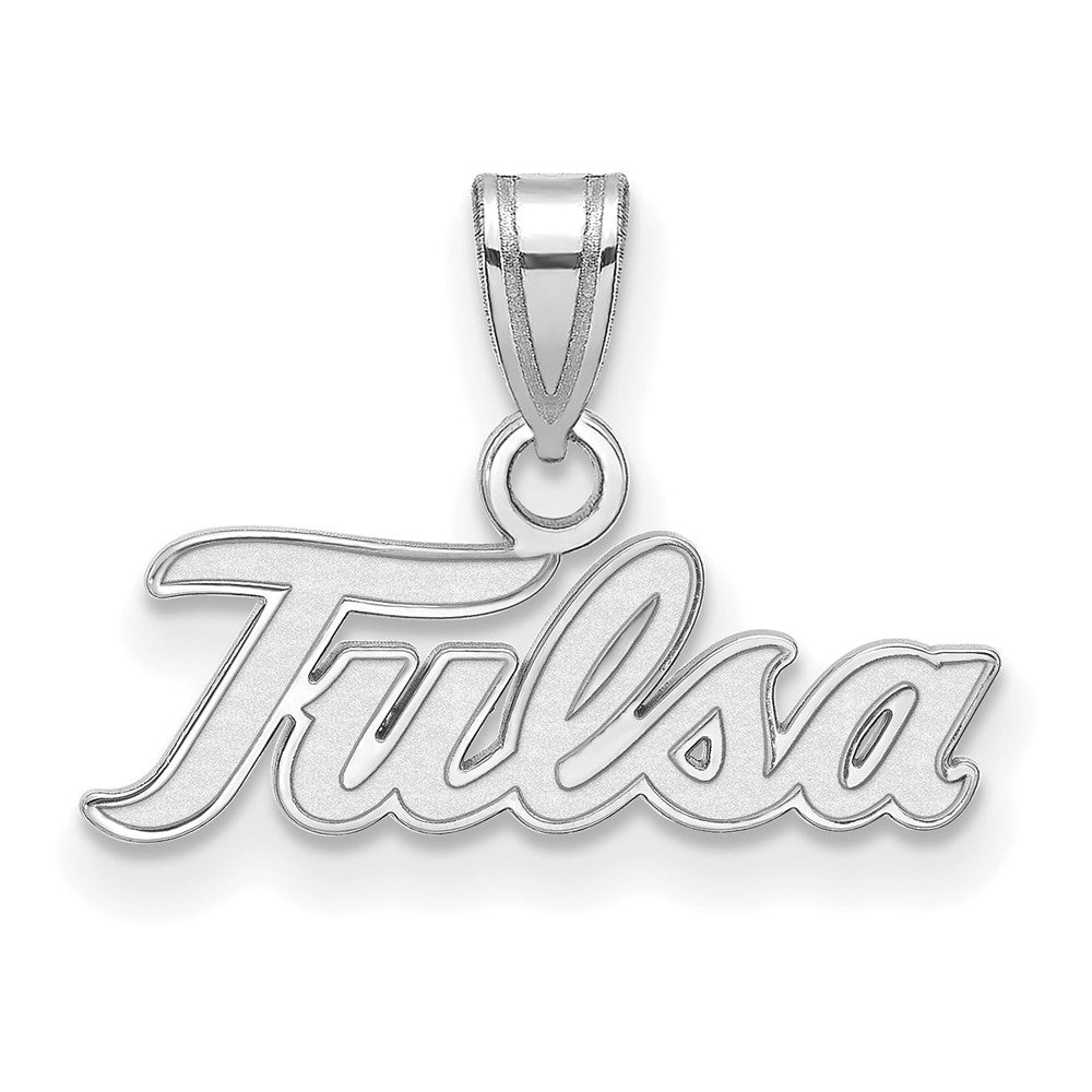 10K Weißgold Logoart University Of Tulsa T U Klein Anhänger