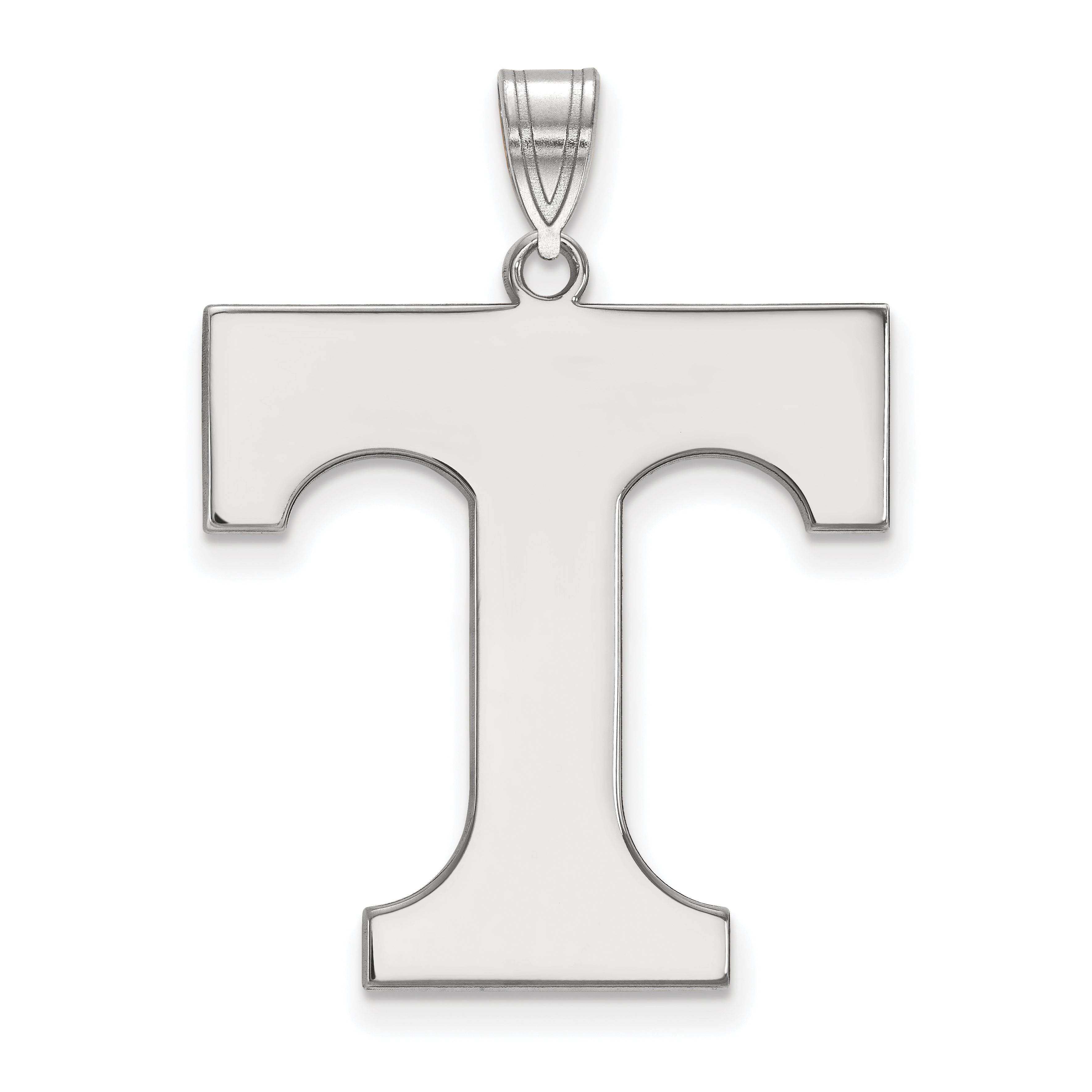 Sterlingsilber Rhodiniert Logoart University Of Tennessee Buchstabe T Extra Groß Anhänger