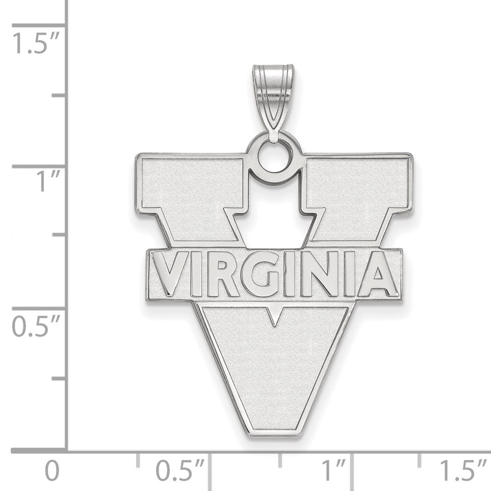 Sterlingsilber Rhodiniert Logoart University Of Virginia Extra Groß Anhänger