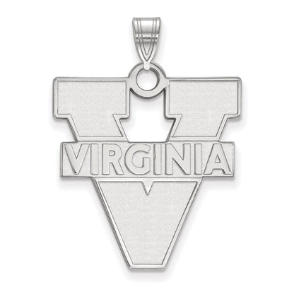 Sterlingsilber Rhodiniert Logoart University Of Virginia Extra Groß Anhänger
