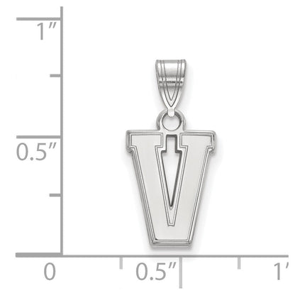 Sterlingsilber Rhodiniert Logoart Vanderbilt University Klein Anhänger