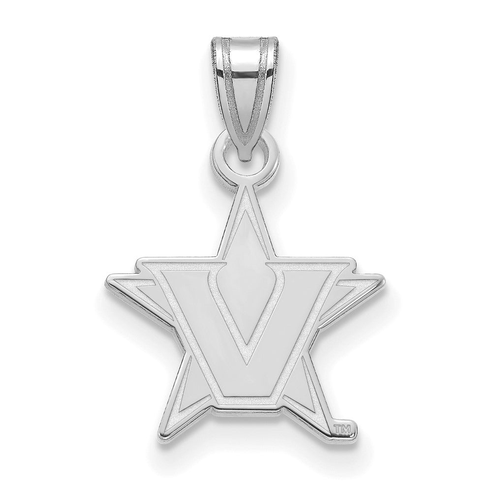 Sterlingsilber Rhodiniert Logoart Vanderbilt University Klein Anhänger