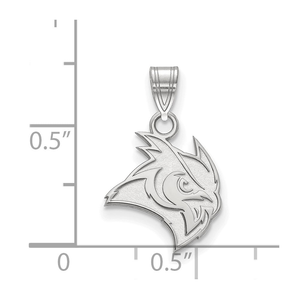 10K Weißgold Logoart Rice University Eule Klein Anhänger