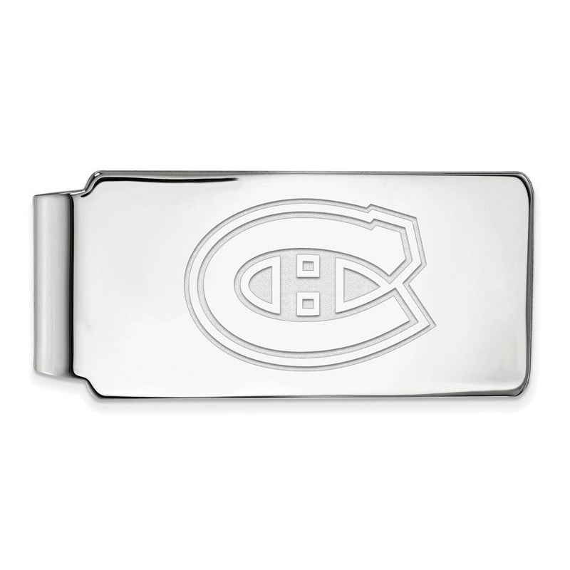 Sterlingsilber Rhodiniert Nhl Logoart Montreal Canadiens Geldklammer