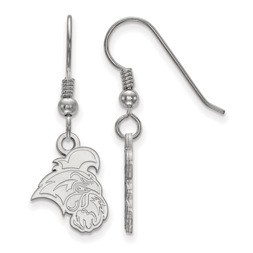 Sterlingsilber Rhodiniert Logoart Coastal Carolina University Chanticleer Klein Hängend Draht Ohrringe